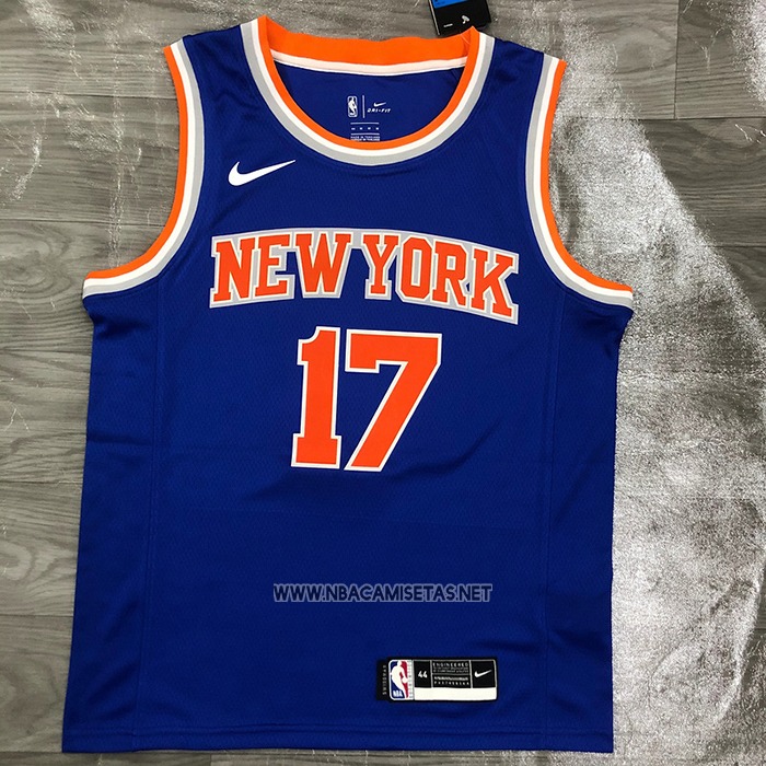 Camiseta New York Knicks Jeremy Lin NO 17 Icon Azul